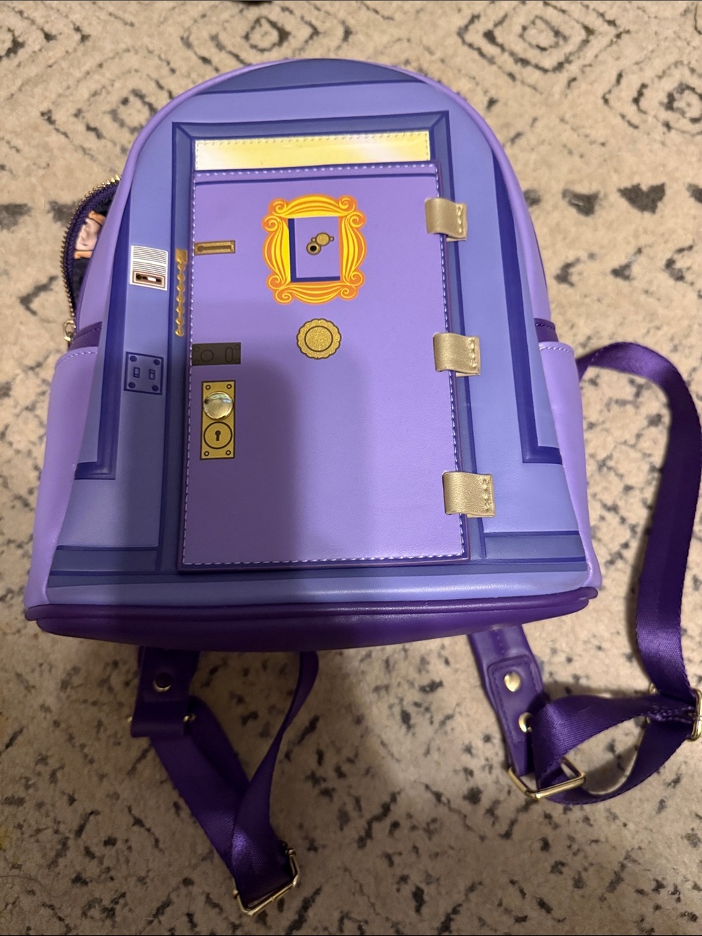 Loungefly Friends Backpack with Door that opens
